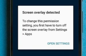Fixed - Screen overlay Detected Problem solved on Samsung galaxy Devices