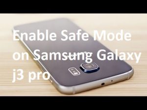 Enable Safe Mode on Samsung Galaxy j3 pro