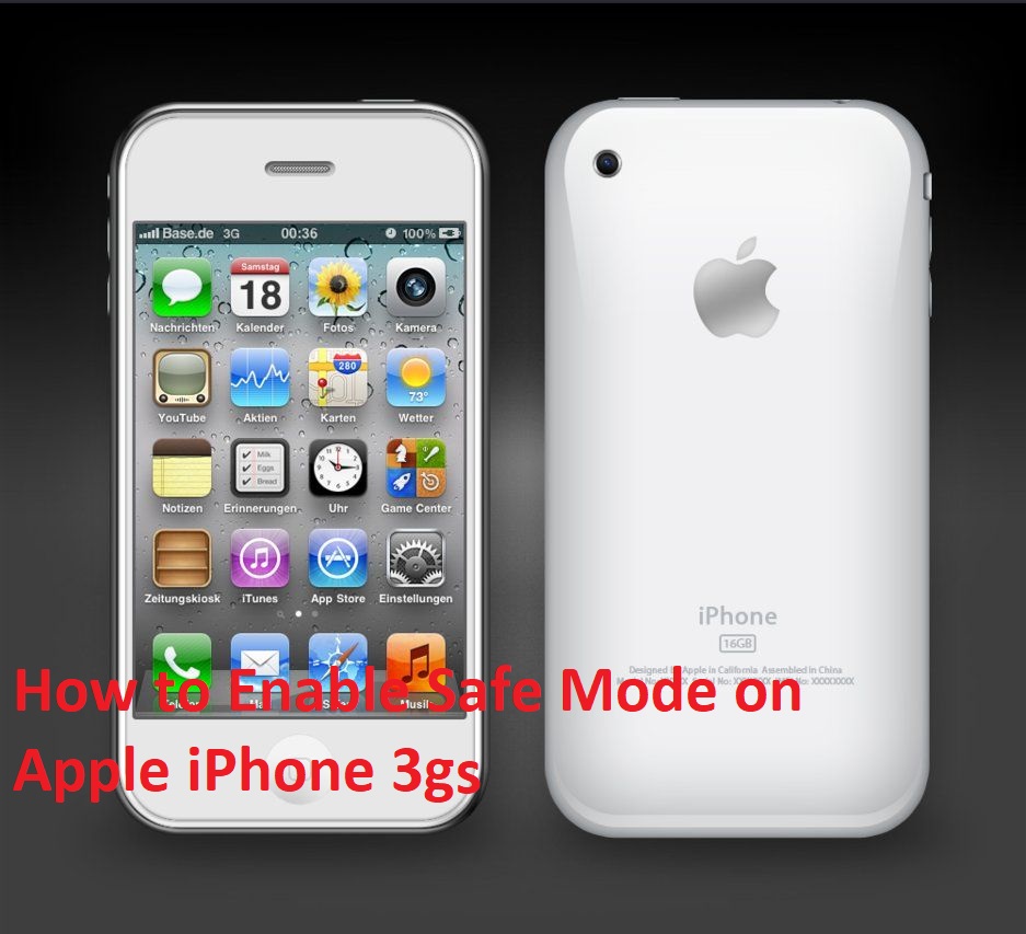 Enable Safe Mode on Apple iPhone 3gs