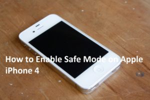 Enable Safe Mode on Apple iPhone 4