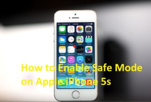 Enable Safe Mode on Apple iPhone 5s