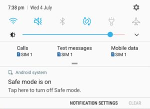 Disable Safe Mode on Samsung Galaxy