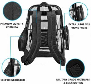 How to use an extra-large clear backpack?