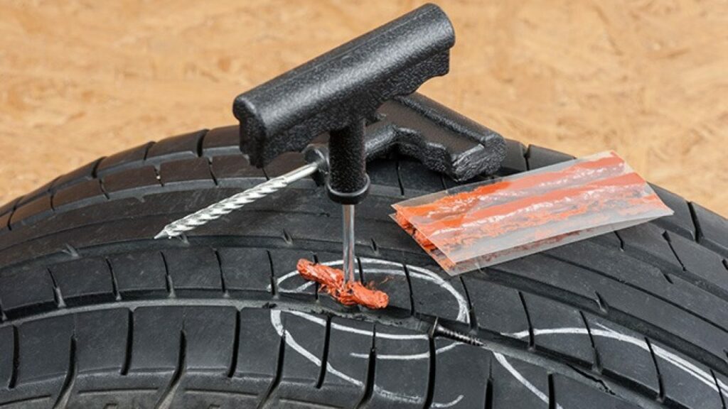 How to use a tire repair kit?