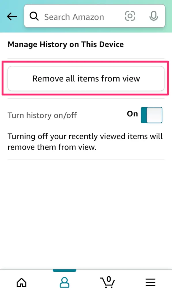 delete amazon archived orders