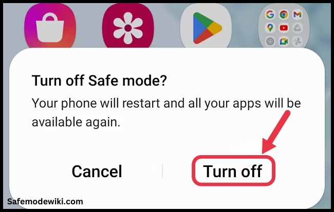 Disable Safe Mode on Huawei Honor Play