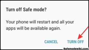 Disable safe mode on Samsung Galaxy A7