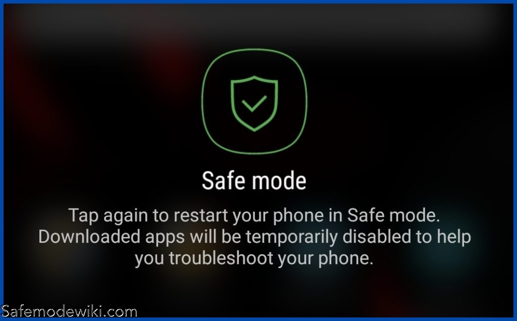 turn safe mode ON and OFF in Samsung Galaxy A7 2018