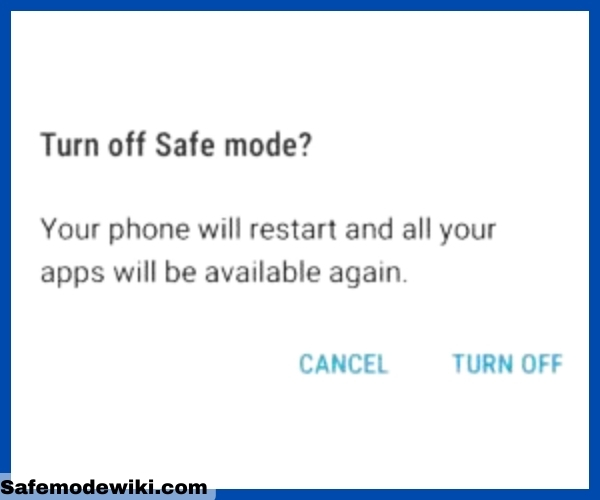 turn off safe mode in Samsung Galaxy A6 Plus