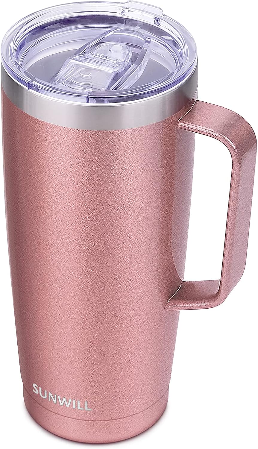 SUNWILL Coffee Tumbler with Handle